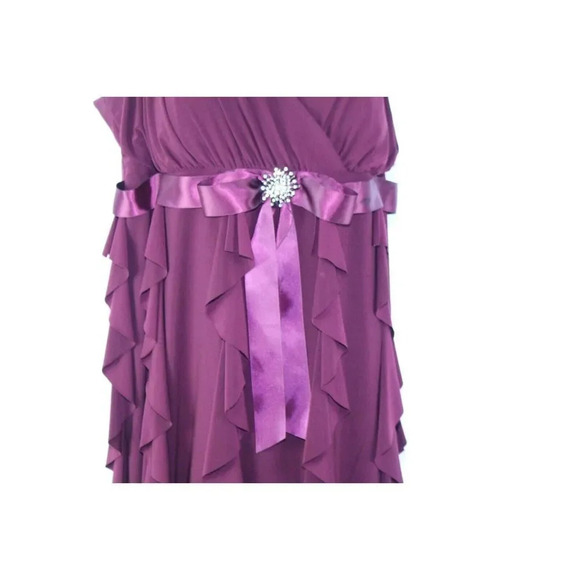 Dressbarn woman collection burgundy dress size 18W - Picture 3 of 9